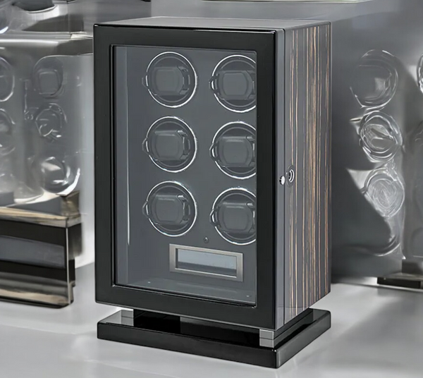 WATCH WINDER 2-12 SLOT WITH FINGER PRINT